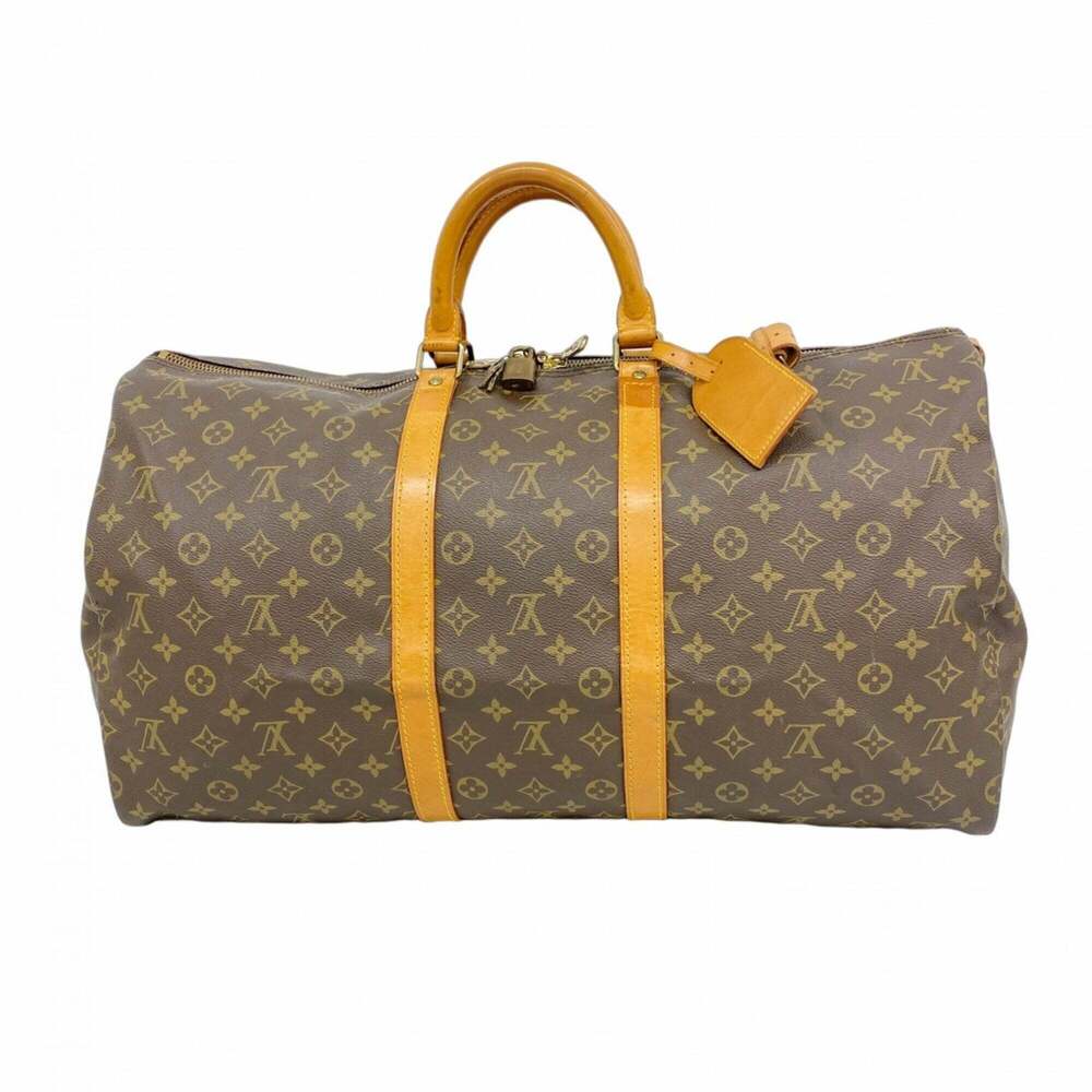 LOUIS VUITTON Brown Monogram Keepall 55 Boston Bag - Picture 1 of 11